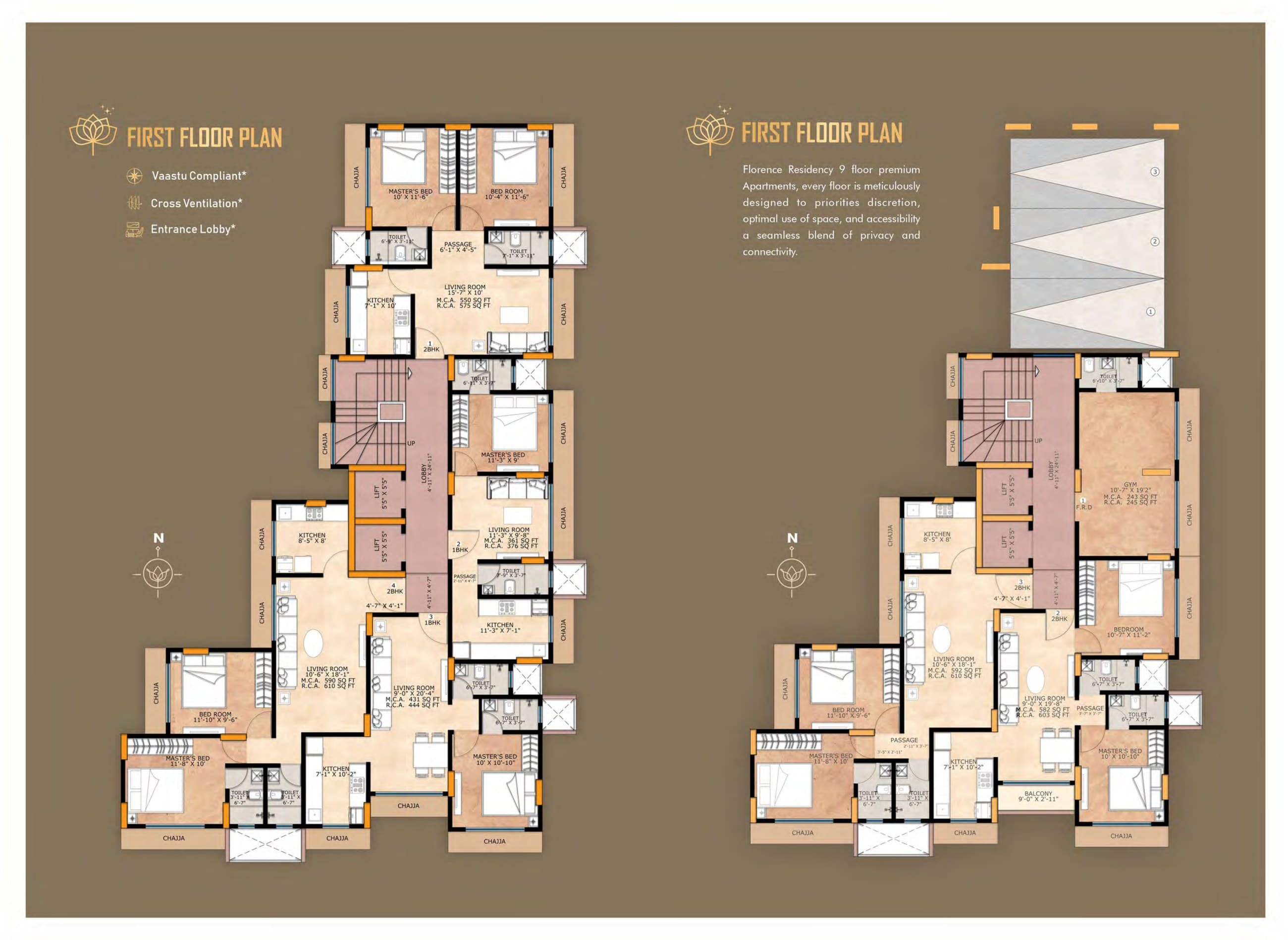 Florence Residency floor plan 1